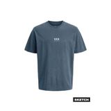 Jack & Jones Regular Fit Logo Baskılı T-Shirt, M, 5003350752, Lacivert, Erkek