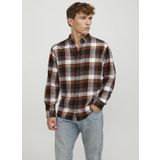 Jack & Jones Regular Fit Turuncu Erkek Gömlek 12235982_JJECLASSIC AUTUMN CHECK SH