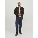 Jack & Jones Relaxed Kahve Çizgili Erkek Gömlek Overshırt L/
