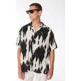 Jack & Jones Relaxed Kırık Beyaz Erkek Gömlek Jorluke Iko Resort Aop Shırt Ss - XL