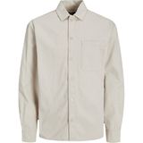 Jack & Jones Relaxed Krem Erkek Gömlek Jcocollectıve Zac Overshırt Ls Sn - 2XL