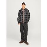 Jack & Jones Relaxed Siyah Erkek Gömlek 12261112_JCOTHEO CORDUROY CHECK OVE