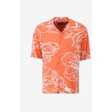 Jack & Jones Relaxed Turuncu Erkek Gömlek Jorjeff Gallery Aop Resort Shırt Ss - XL