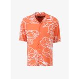 Jack & Jones Relaxed Turuncu Erkek Gömlek JORJEFF GALLERY AOP RESORT SHIRT SS