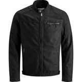 Jack & Jones Rocky Erkek Ceket Suni Deri Siyah Desenli Normal Kalınlık M Beden