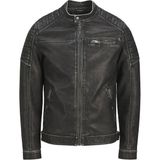 Jack Jones Rocky Washed Pu Suni Deri Erkek Ceket 12273226 - L - Siyah