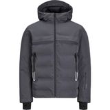 Jack & Jones Rüzgar ve Su Geçirmez Isı Yalıtımlı Kapüşonlu Şişme Mont Erkek Mont 12225287 - Koyu Antrasit
