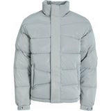 Jack & Jones Rüzgara Dayanıklı Kapüşonlu Puffer Mont - Reflect - Gri