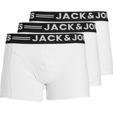 Jack & Jones Sense 3 Lü Paket Erkek Boxer 12081832 Beyaz