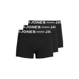 Jack & Jones Sense 3'lü Paket Erkek Boxer, Siyah, XL