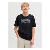 Jack & Jones Siyah Erkek Çocuk Baskılı T-Shirt 12289257