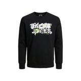 Jack & Jones Siyah Erkek Çocuk Sweatshirt JCODUST SWEAT HOOD SN JNR