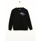 Jack & Jones Siyah Erkek Çocuk Sweatshirt JCONEBULAS SWEAT CREW NECK JNR