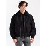 Jack & Jones Siyah Erkek Mont 12282951_JORINWOOD Bomber Jacket