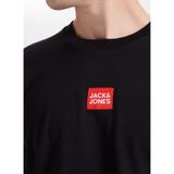 Jack & Jones Siyah Erkek Regular Fit Logo Baskılı T-Shirt 12307761 Jprbluejoey Tee Crew BSS26 - XL
