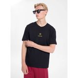Jack & Jones Siyah Erkek Regular Fit Logo Baskılı T-Shirt 12307781 Jorwıldlıfe Tee Crew BSS26