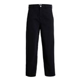 Jack & Jones Siyah Geniş Fit Chino Pantolon JPSTEVAN JETT CHINO LN, 28/32, 12292206, Black, Erkek