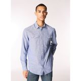 Jack & Jones Slim Fit Mavi Erkek Gömlek Jcosherıdan Lınen Blend Shırt Ls