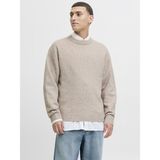Jack Jones Soho Ollıe Relax Fit Erkek Kazak 12278924 - Bej - 2XL