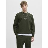 Jack Jones Soho Relax Fit Erkek Sweat 12278791 - Yeşil - M
