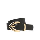 JACK & JONES Suni Deri Kemer, Tek Beden, 12281912, Black, kadın