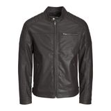 JACK & JONES Suni Süet Erkek Ceketi, Suni Süet Ceket, Konyak 1, S, Turuncu