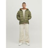 Jack & Jones Suya ve Rüzgara Dayanıklı Kapüşonlu Puffer Mont - Elements - XL - Yeşil