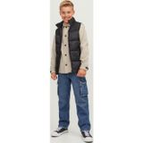 Jack Jones Toby Bodywarmer Collar Sn Jnr Çocuk Siyah Yelek 12236914-02