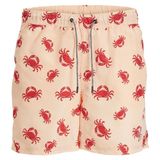 JACK & JONES Turuncu Erkek Çocuk Deniz Şortu JPSTFIJI JJSWIM AOP SS24 LY JNR, 16 yaş