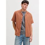 Jack & Jones Turuncu Erkek Regular Fit Gömlek 12291956 Jprbluwınson Dobby Shırt
