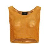 JACK & JONES Turuncu Kadın Triko Üst JXPRESLEY TOP KNIT