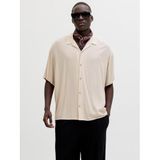 Jack & Jones Viskon Rahat Kesim Kısa Kollu Gömlek, 2XL, 12288852, Moonbeam, Erkek