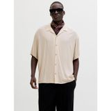 Jack & Jones Viskon Rahat Kesim Kısa Kollu Gömlek, L, 12288852, Moonbeam, Erkek