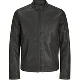 Jack Jones Warner Washed Pu Suni Deri Erkek Ceket 12273244 - XS - Siyah