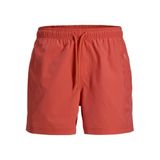 Jack & Jones Wave Logo Deniz Şortu, S, EW21GY121487, Turuncu, Erkek