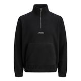 Jack & Jones Yarım Fermuarlı Sweatshirt - Soho, S, 12279680, Black, erkek