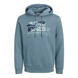 JACK JONES Yazı Baskılı Kapüşonlu Erkek Sweatshirt 12256821
