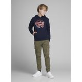 Jack & Jones Yeşil Erkek Çocuk Düz Kargo Pantolon JPSTPAUL JJFLAKE 542 OLIVE NOOS JNR