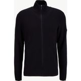Jack & Jones Yüksek Yaka Normal Siyah Erkek Kazak 12283668_JCOSTANCE Knıt Badge Zıp C