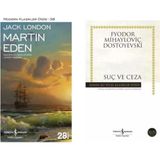 Jack London Martin Eden ve Fyodor Mihayloviç Dostoyevski Suç ve Ceza Ciltsiz 300 Sayfa İş Bankası Kültür Yayınları