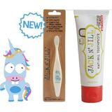 Jack N' Jill Bebek Diş Seti (Unicorn Diş Fırçası + Çilek Aromalı Diş Macunu)