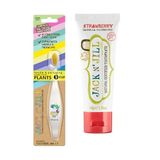 Jack N' Jıll Jack N Jill Bebek Diş Fırçalama Seti (Fil&Dino Diş Fırçası - Çilek Aromalı Macun 50G)