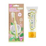 Jack N' Jill Jack N Jill Bebek Diş Fırçalama Seti (Silikon Diş Fırçası + Muz Aromalı Macun 50G)