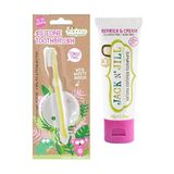 Jack N' Jıll Jack N Jill Bebek Diş Fırçalama Seti (Silikon Diş Fırçası + Orman Meyveli Macun 50G)