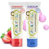 Jack N' Jill Jack N’Jill Doğal Sertifikalı Diş Macunu Çilek & Sakiz 2X50G Organik Özellikli Bebekler İçin