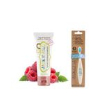 Jack N'Jill Ahududu Aromalı Florürsüz Diş Macunu ve Unicorn Diş Fırçası Seti, BPA İçermez, Ekstra Yumuşak, Küçük Eller İçin Uygun, 50g