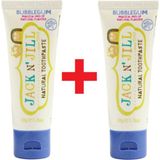 Jack N'Jill Kids Doğal Diş Macunu Bubblegum 2x50 gr Çocuk Diş Macunu