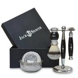 Jack Shaver Erkek Tıraş Seti, Erkek Kişiye Özel 5 Parça Tıraş Seti, Sentetik Porsuk Saç Tıraş Fırçası, Çift Taraflı Jilet, Tıraş Sabunu Ve Kasesi, Tıraş Standı, En İyi Hediye