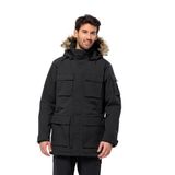 Jack Wolfskin 1107674-6000 Siyah Glacier Canyon Parka Erkek Outdoor Montu