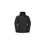Jack Wolfskin 1115261-6000 Jasper 3in1 Siyah Erkek Ceket